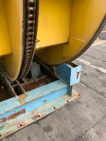 20000 lb. Caldwell, coil upender, V-blocks, heavy duty disc brake, travel limit switches, 2 HP - Image 8