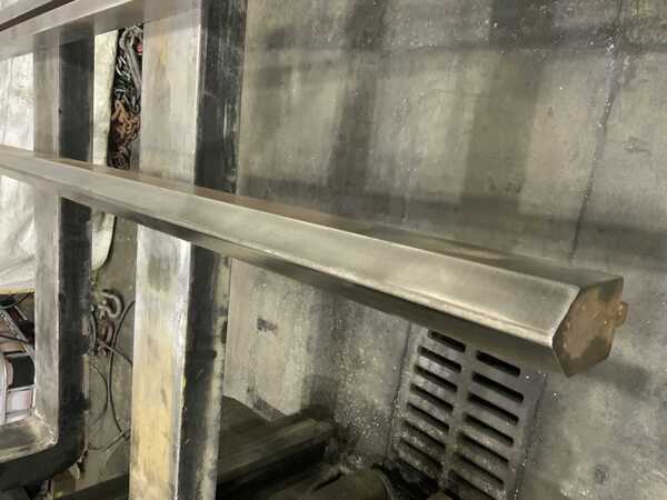 61" L, Male top punch press brake die, 3" die width, 3" die height, 1/2" tang - Image 4