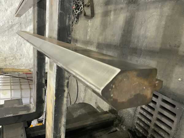 61" L, Male top punch press brake die, 3" die width, 3" die height, 1/2" tang - Image 8