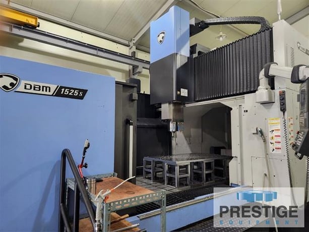 Daewoo Doosan #DBM-1525S, Double Column vertical machining center, 110" X, 53" Y, Fanuc 31i, 40 automatic - Image 2