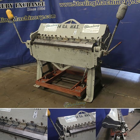 16 gauge x 4' Chicago #W31, hand box & pan brake - Image 1