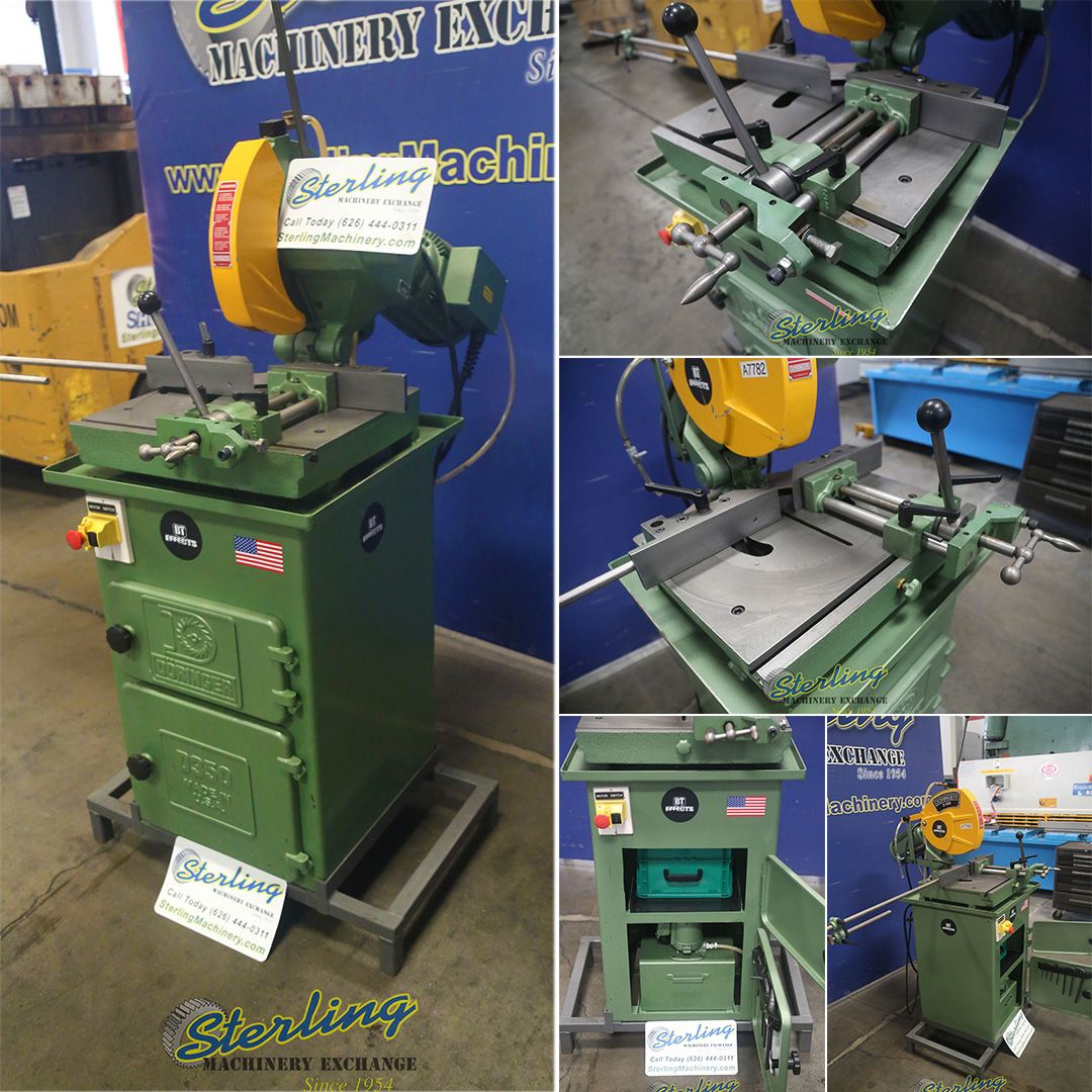 14" Doringer #D350, cold saw, 230 V., 1-phase, mitering head, coolant - Image 1