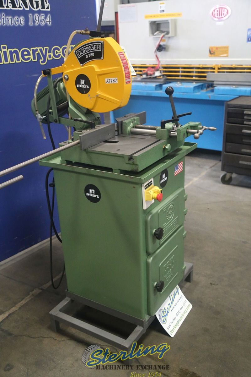 14" Doringer #D350, cold saw, 230 V., 1-phase, mitering head, coolant - Image 4