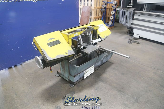 9" x 16" W.F. Wells #L-9, horizontal bandsaw, 14.5" wheel blade, 60-300 FPM, coolant, manual clamping, work - Image 3
