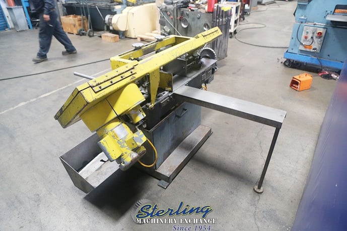 9" x 16" W.F. Wells #L-9, horizontal bandsaw, 14.5" wheel blade, 60-300 FPM, coolant, manual clamping, work - Image 10