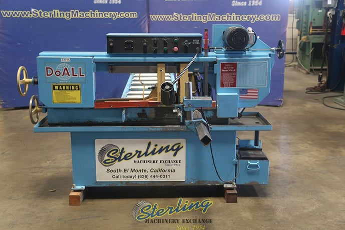 9" x 16" DoAll #C-916A, horizontal bandsaw, 105- 275 FPM, 1" x 0.035" x 158" blade, 14" wheel diameter, 2 HP - Image 4