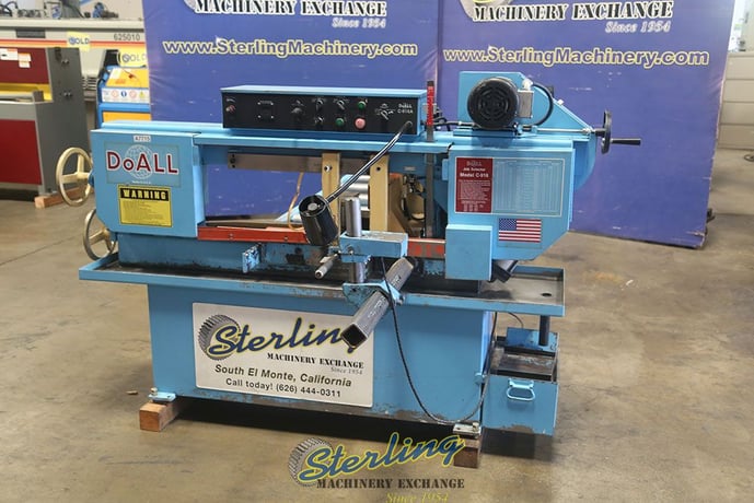 9" x 16" DoAll #C-916A, horizontal bandsaw, 105- 275 FPM, 1" x 0.035" x 158" blade, 14" wheel diameter, 2 HP - Image 6
