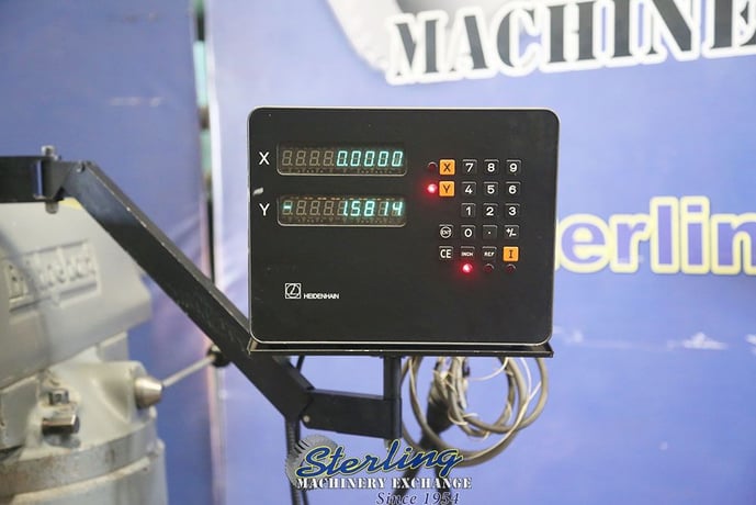 Bridgeport #Series-I, vertical mill, 9" x42" tbl., 30" X, 60-4200 RPM, variable speed head, power feed - Image 2