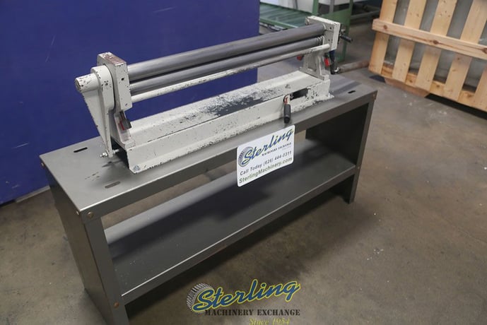 16 gauge x 3' Manual Hand Slip Roller, 2" roll diameter, 1" raduis - Image 4