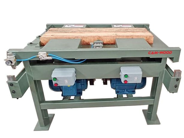 Cam-Wood #1AM-1250, Double Head Pallet Notcher, 9" L x 2.5" H x 1-5/8" D, 10 HP, 3-Ph., 2026 - Image 1