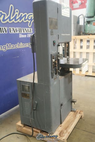 18" x 12" Grob #NS-18, vertical bandsaw, 24" x24"tbl., 1" x 148" blade, 18" wheel, blade welder, step pulley - Image 4