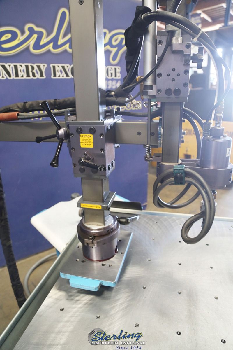 Cammann Inc #C-96, tap disintegrator, 15 KVA, 3-jaw chuck, 25.5" x 47" table, 42" arm length, 27" horizontal - Image 3