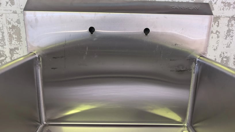 Columbia Sani-Lav, Utility 1 Bowl Sink, Stainless Steel, U2424F-0.5, .5 GPM, 24" width x 24" L x 12" D, NSF - Image 6