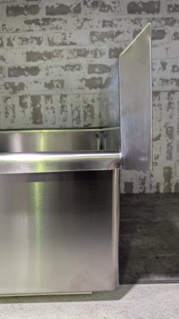 Columbia Sani-Lav, Utility 1 Bowl Sink, Stainless Steel, U2424F-0.5, .5 GPM, 24" width x 24" L x 12" D, NSF - Image 8