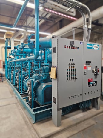 300 Ton, Toromont CIMCO #C6-W08AHE, Chiller, skid mountb, R-717, 2010 - Image 1