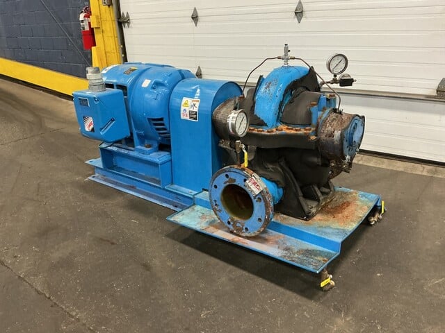2880 GPM @ 160' TDH, Paco #8x10, split case centrifugal pump with 150 HP motor - Image 4