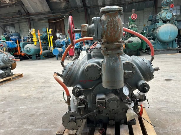 313 HP Mycom #N6B, Bare 6-Cylinder Reciprocating Compressor, Belt Driven, 470 psi - Image 5