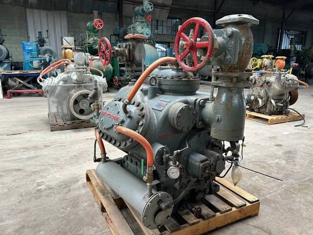 313 HP Mycom #N6B, Bare 6-Cylinder Reciprocating Compressor, Belt Driven, 470 psi - Image 6