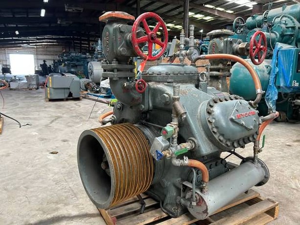 313 HP Mycom #N6B, Bare 6-Cylinder Reciprocating Compressor, Belt Driven, 470 psi - Image 8