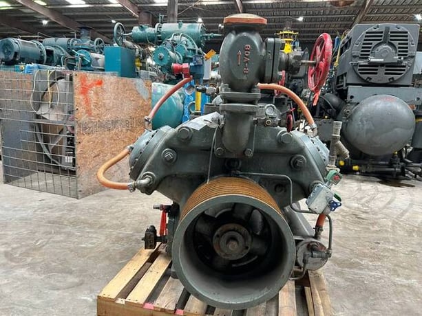 313 HP Mycom #N6B, Bare 6-Cylinder Reciprocating Compressor, Belt Driven, 470 psi - Image 9