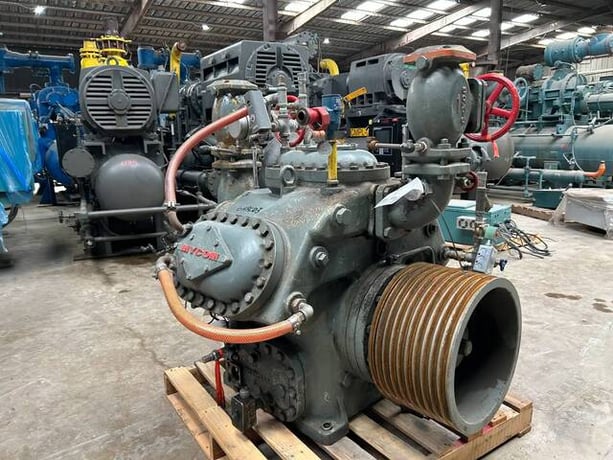 313 HP Mycom #N6B, Bare 6-Cylinder Reciprocating Compressor, Belt Driven, 470 psi - Image 10