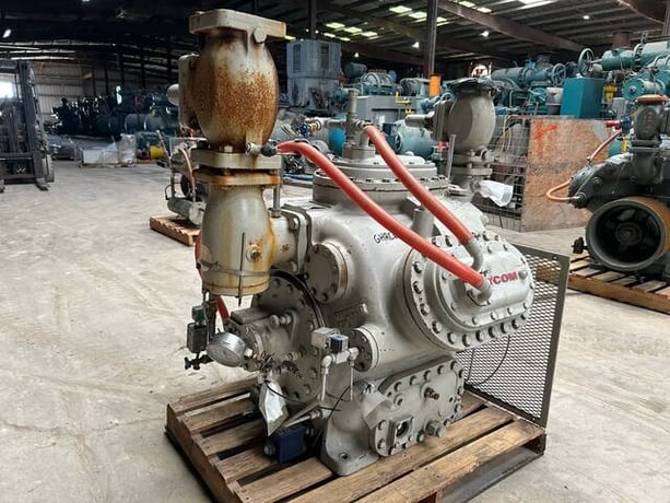 313 HP Mycom #N6WBHE, Bare 6-Cylinder Reciprocating Compressor, Belt Driven, 470 psi - Image 4