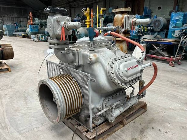313 HP Mycom #N6WBHE, Bare 6-Cylinder Reciprocating Compressor, Belt Driven, 470 psi - Image 8