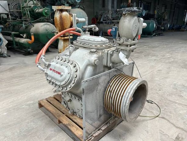 313 HP Mycom #N6WBHE, Bare 6-Cylinder Reciprocating Compressor, Belt Driven, 470 psi - Image 10