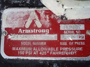 Armstrong #DPT-308RP, Condensate Pump Package, 23000 lbs/hr at 125 psig Steam motive pressure, 26200 lbs/hr - Image 3