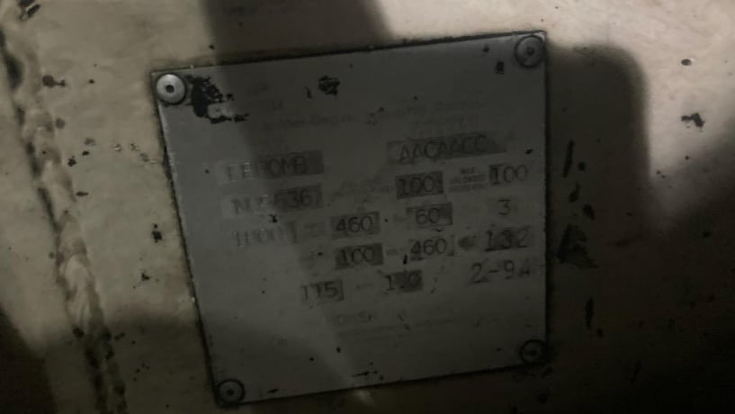 497 cfm, 125 psi, Gardner Denver, rotary screw air compressor, 100 HP, cabinet enclosed - Image 5