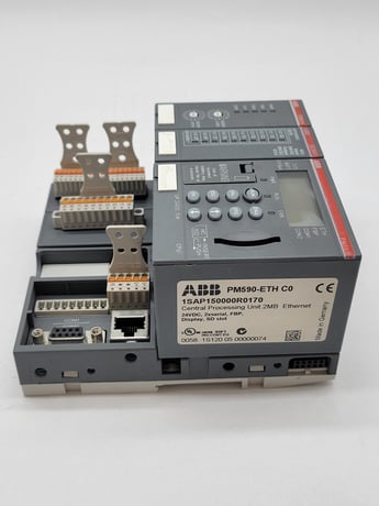 ABB #PM590-ETH-C0, Central Processing Unit, w/ Communication Module, 2MB, 24 VDC, 10W - Image 5