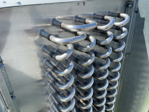 5 Fans, Evapco #TFCSR-12383E, Freon Evaporator Coil - 65 TR, Low Temperature, 650 psi, 10 HP motors, 460 V. - Image 7