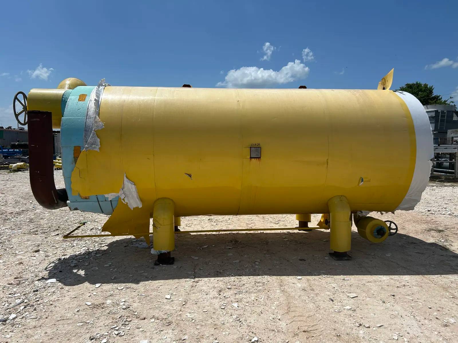 226 sq.ft., 250 psi sheel, 250 psi tube, Industrial Service & Fabricators #HI 72-185, Horizontal Ammonia - Image 3
