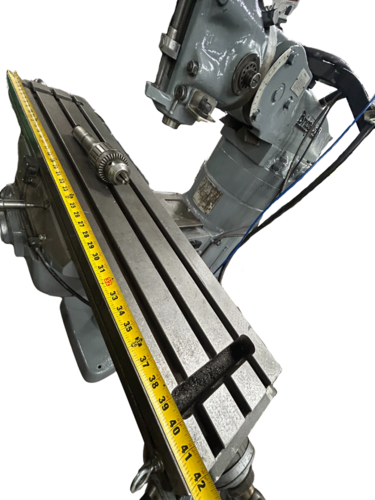 Bridgeport, vertical mill, drive serial #J245-8 86, 9" x42" table, 2 HP, reconditioned - Image 7