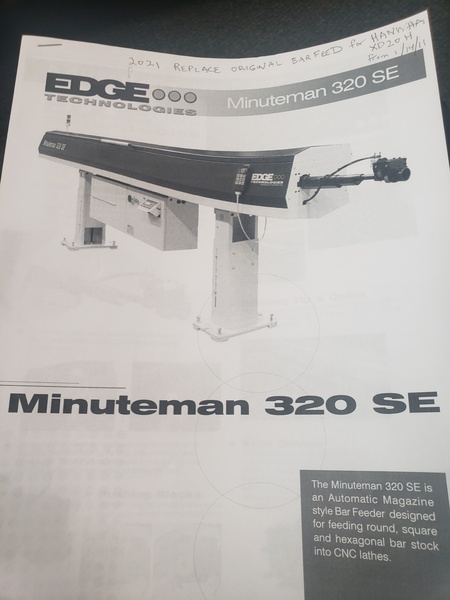 Hanwha #XD20H, swiss type automatic screw, .787" diameter, Edge bar feeder, 2010 - Image 4