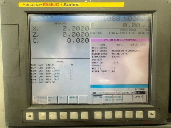 Hanwha #XD20H, swiss type automatic screw, .787" diameter, Edge bar feeder, 2010 - Image 5