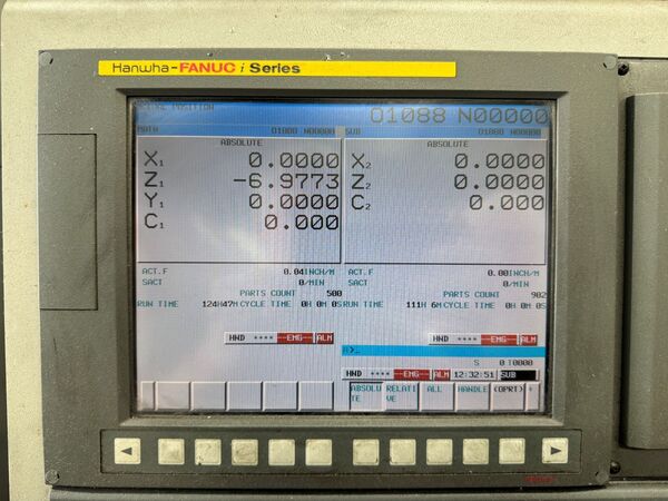 Hanwha #XD20H, swiss type automatic screw, .787" diameter, Edge bar feeder, 2010 - Image 8