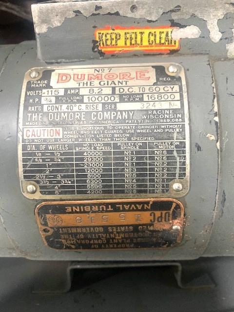Dumore #7, tool post grinder - Image 2