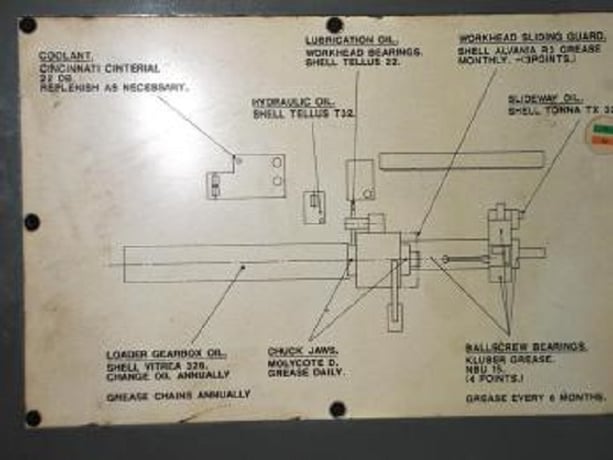 Butler Newall #ICG100, (2) 4-jaw 40" chks, 16" thru hole, 24' BF, GE Fanuc, hollow spindle, 2005, #17641 - Image 3
