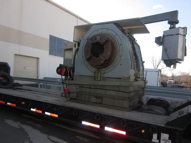 Butler Newall #ICG100, (2) 4-jaw 40" chks, 16" thru hole, 24' BF, GE Fanuc, hollow spindle, 2005, #17641 - Image 8