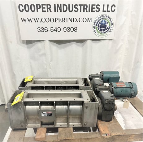 5" x 22" Wyssmont #RAL-095, rotary airlock feeder, Stainless adjustable tip - Image 4