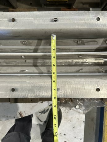 5" x 22" Wyssmont #RAL-095, rotary airlock feeder, Stainless adjustable tip - Image 8