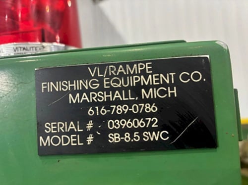 VL Rampe #SB-8.5SWC, dual media vibratory deburring machine, 8.5 cu.ft., timer, lube injection - Image 2