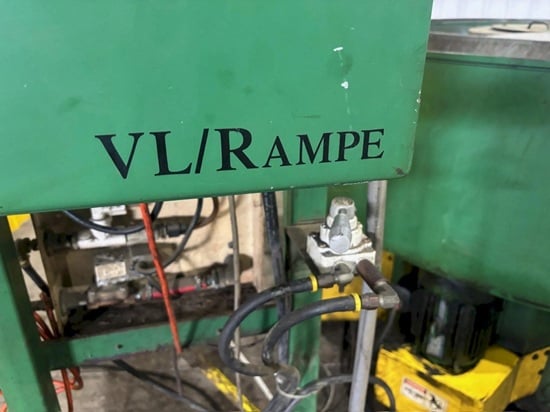 VL Rampe #SB-8.5SWC, dual media vibratory deburring machine, 8.5 cu.ft., timer, lube injection - Image 7