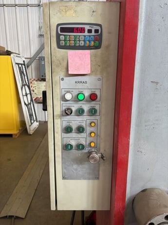 144" x 0.25" Krras #RAS-376, Plate Shears, 39" Back Gauge, 15 HP, 10 SPM, NC Control, 460 V., 2012 - Image 3