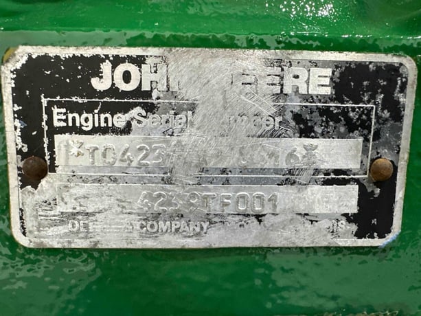 John Deere #4239T, Engine, warranty - Image 3