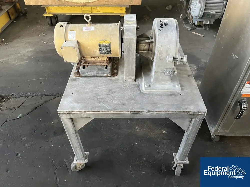 Prater #SM-19.Stainless Steel, Mill, Stainless Steel, 7 HP, on base, w/ motor - Image 2