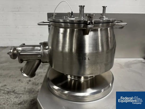 10 Liter Diosna #P/VAC-10, High Shear Mixer, Stainless Steel, side chopper, EX-ii rated, 230 V., 2008 - Image 6