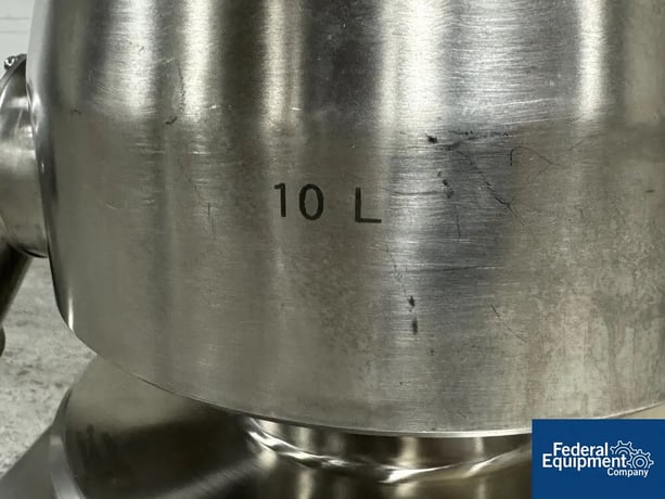 10 Liter Diosna #P/VAC-10, High Shear Mixer, Stainless Steel, side chopper, EX-ii rated, 230 V., 2008 - Image 7