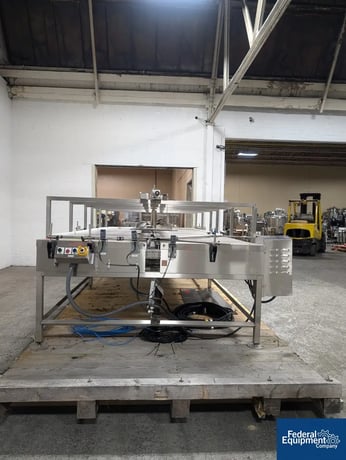 72" width x 175" L Barry Wehmiller, Accumulation Conveyor, Stainless Steel, 2x 36" belts, 1 HP, 4" middle - Image 5